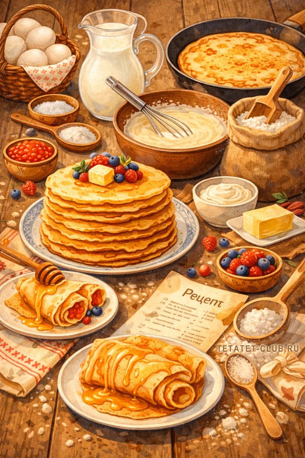 Блины на масленицу