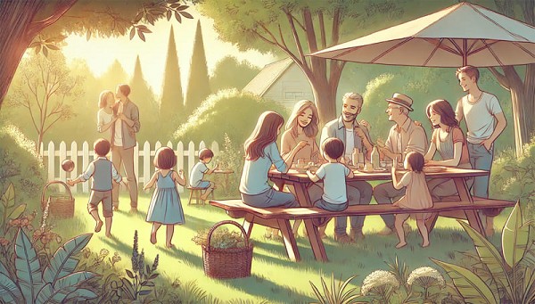 Семья - это место, где мы учимся любить и быть любимыми, преодолевать трудности и находить радость в простых вещах