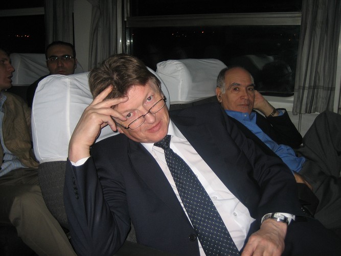 Valery in Egypt, on the way from Alexandria to Cairo by train-business